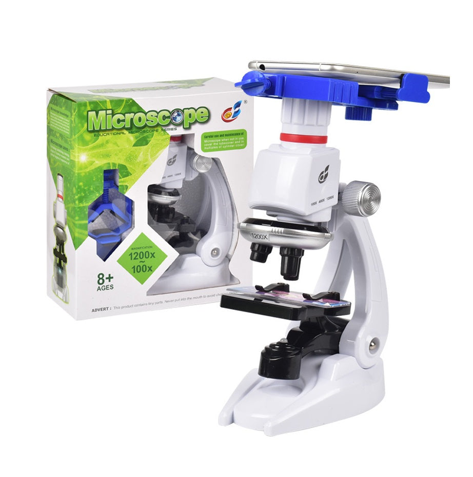 Beginner Microscope Kit LED 100X, 400x, and 1200x Magnification