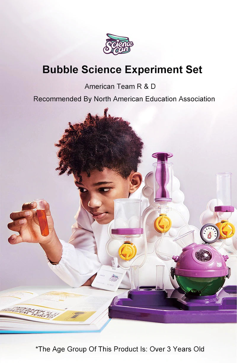 Science Can Bubble Science Experiment Set, Educational Equipment Chemistry Laboratory
